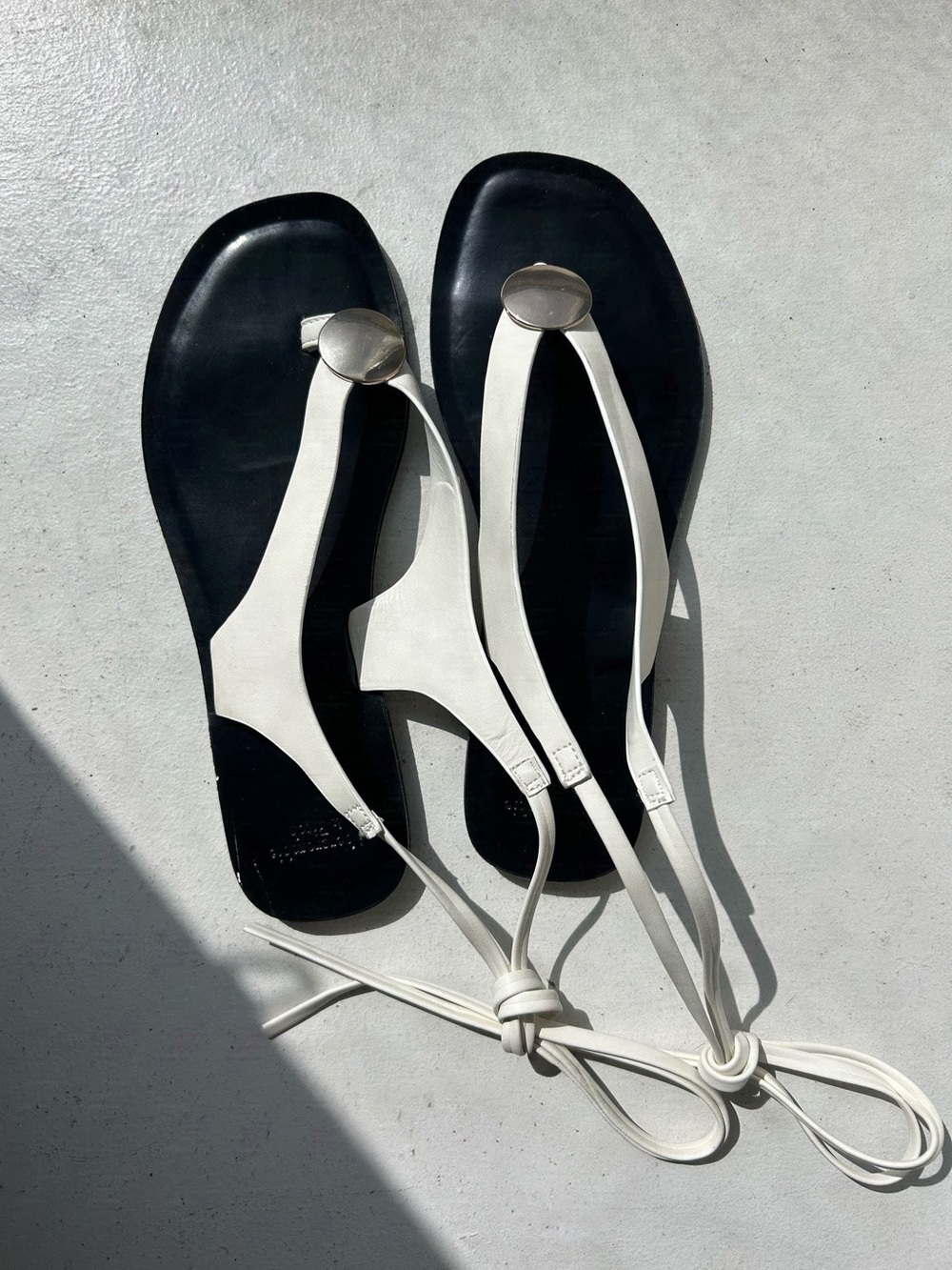 Abercrombie strappy thong sandals